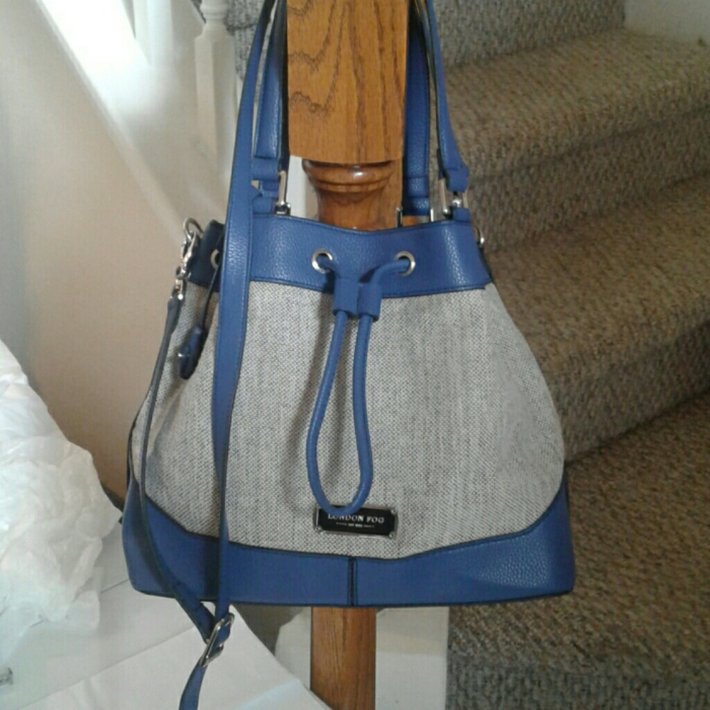 London Fog SOLD New /tweed and midnight blue tr